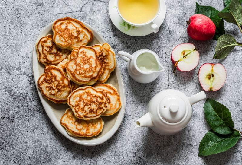 Cinnamon Apple Protein Pancakes